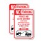 Signmission No Parking - Private and Active Driveway Do Not Block U, 12'' X 18'', Heavy Gauge Aluminum, 2PK A-1218-2PACK-23801 - alternate 1
