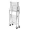 Luxor Wire Cart, Silver, 39-1/2" H, 19-1/2" L WSCC-2 - alternate 4