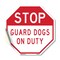 Signmission Stop Guard Dogs on Duty, 18 Inch X 18 Inch, Vinyl Decal OC-D-18-257 - alternate 1