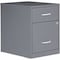 Nusparc File Cabinet - 14.2in Width x 18in Depth x 19in Height - 2 x Drawer(s) for File, Box - Letter - 25850 - alternate 2