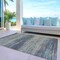Homeroots 3' X 5' Granite Gray Striped Washable Indoor Outdoor Area Rug 608473 - alternate 6