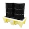 Enpac Drum Spill Pallet, 58 gal Spill Capacity, 2000 lb Load Capacity, Polyethylene 5253-YE-D - alternate 1