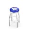 Holland Bar Stool Co 25" Chrome Kentucky "UK" Swivel Bar Stool, Accent Ring L8C2C25UKY-UK - alternate 1