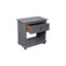 Homeroots 28" Distressed Gray One Drawer Solid Wood Nightstand 555414 - alternate 4