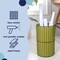 Happimess Cecil Modern 4.13-Gallon Faux Wicker Cylinder Waste Basket, Pear Green/Black HPM1100A - alternate 5