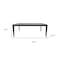 Homeroots 63" Gray and Walnut Faux Marble and Wood Dining Table 716288 - alternate 2