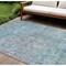 Homeroots 9' X 12' Blue Abstract Washable Indoor Outdoor Area Rug 607864 - alternate 1
