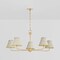 Hudson Valley Lighting Burghley Linear in Aged Brass/Off-White by Mark D. Sikes MDS2001-AGB/OW - alternate 3
