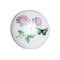 Homeroots Set of Twelve Pink White And Green Floral Ceramic Drawer Pull Knobs, 12PK 358079 - alternate 1