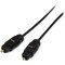 Startech.Com Digital SPDIF audio cable (optical) - TOSLINK (M) - TOSLINK (M) - fiber optic - 10 ft THINTOS10 - alternate 1