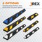 Jrex Safety 72 in Rubber Parking Block Curb Stop, Blue Reflective Strip, 10PK PBSB-JR-6-10PK - alternate 3