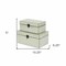 Homeroots Set of Two White Wood Box With Lid, 2PK 489383 - alternate 5