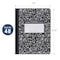 Roaring Spring Case of Black Marble Comp Notebooks, 5x5 Graph Ruled, 80 sht, 15 lb Paper, 9.75"x7.75", Hard Cover, PK48 77227cs - alternate 4