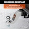 Curt Ball Mount, 8-1/2 in L, 4 in Drop, 3 in Rise, Class 3 Hitch, 1 in Dia Hitch Ball, Aluminum 45361 - alternate 3