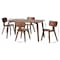 Baxton Studio Billie Wood 5-Piece Dining Set, Mid-Century Style Set for Dining Room or Kitchen 268-14655-14656-ZORO - alternate 4