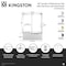 Kingston Brass 60" Acrylic Anti-Skid Alcove Left-Hand Drain Tub with Right Sliding Tub Door, White/Matte Black KVTAP603216L0 - alternate 4