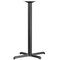 Flash Furniture Beverly 23.5'' x 29.5'' Restaurant Table X-Base with 3'' Dia. Bar Height Column XU-T2230-BAR-GG - alternate 1