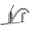Delta 134-/ 100-/ 300-/ 400 Series Single Handle Kitchen Faucet with Spray 400-SS-DST - alternate 1