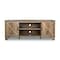 Homeroots 60in Oak Open Shelving TV Stand with Bookcase 568897 - alternate 1
