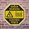 Signmission Shock Warning Electric Fence, 6 Inch X 6 Inch, Plastic Sign OC-P-6-51 - alternate 5