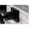 Kingston Brass Double-Handle Wall Mount Bathroom Faucet, Matte Black KS6120RX - alternate 4