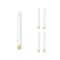 Bulbrite Pack of 5 Incandescent T8 Medium Screw Base E26 Light Bulb, 75 Watt, Frost, 5PK 861033 - alternate 5