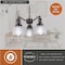 Vaxcel Roland 3 Light Oil Rubbed Bronze Industrial Mini Chandelier Clear Prism Glass Shades H0275 - alternate 5