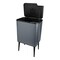 Home-Complete Trash Can 8.7-Gallon Trash Can with Lid, Removable Legs, & 3L Recycling/Compost Bin Odor-Resistant ST-TRSH-GRY - alternate 4