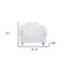 Homeroots 41" White Italian Leather Power Recliner Chair 482247 - alternate 4