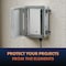 Newhouse Electric NEMA 4X 5.5"L x 7.8"W x 11.4"H ABS Plastic Gray Weatherproof Electrical Junction Box, Hinged Cover NHWE-L - alternate 4