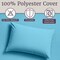 Lavish Home 3-Piece Brushed Microfiber Twin Sheet Set Bedding with Fitted and Flat Sheets Plus Pillowcase 66-MF75S-T-LTBL - alternate 4