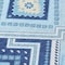 Homeroots 5' X 8' Navy Blue Aqua And Ivory Tribal Washable Indoor Outdoor Area Rug 598137 - alternate 5