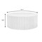 Leisuremod Milena 41 in Round Fluted Fiberstone Coffee Table, 250 lb Capacity, Fully Assembled MCT41W - alternate 8