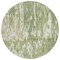 Homeroots 8' Sage And Ivory Round Abstract Washable Indoor Outdoor Area Rug 613316 - alternate 4
