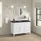 James Martin Vanities Lorelai 48" Single Vanity, Bright White, w/ 3 CM Phantome Eclos Top 424-V48-BW-3PHT - alternate 4