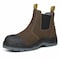 Handpoint 802 Mens 6 in Soft Toe Work Boots-Nubuck Leather Slip-On Safety Boots, KEVLAR, 10.5 COF802D-10.5 - alternate 1