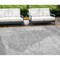 Homeroots 8' X 10' Gray Silver And Ivory Abstract Washable Indoor Outdoor Area Rug 587599 - alternate 1