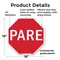 Signmission Pare, 18 Inch X 18 Inch, Plastic Sign OC-P-18-204 - alternate 4