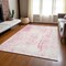 Homeroots 3' X 5' Pink And Ivory Abstract Washable Indoor Outdoor Area Rug 612959 - alternate 5