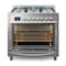 Koolmore 36 Inch Professional Dual Fuel range Stainless Steel with Legs KM-FR36DF-SS - alternate 6