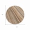 Homeroots 8' Taupe Beige And Brown Round Striped Washable Indoor Outdoor Area Rug 615021 - alternate 6