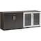 Mayline Low Wall Cabinet, Medina, w/Doors, Mocha MVLCLDC - alternate 1