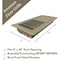 Sierra Grates 4 in. H X 14 in. W 2-Way 45 Degree Louvered, Metallic Bronze Steel Floor Register TWF414-BRN - alternate 3