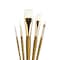 Princeton RealValue Brush Set, White Taklon Bristles, Short Handle Mixed Media Paintbrush, 5-Piece Set, 2PK PR9144 - alternate 3