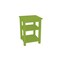 Homeroots 28" Green Solid Wood Nightstand 548322 - alternate 1