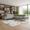 Homeroots Gray Top Grain Leather L Shaped Two Piece Sofa and Chaise Sectional 565011 - alternate 6