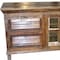Homeroots 60in Wood Brown Solid Wood Cabinet Enclosed Storage Distressed TV Stand 489548 - alternate 4