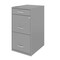 Space Solutions 14.25 in W 3 Drawer Vertical File Cabinet W/ Pencil Drawer, Arctic Silver 24413 - alternate 5