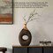 Uniquewise 19-Inch Black and Gold Farmhouse Vase - Decorative Piece for Boho Kitchen, Bedroom Table, Home QI004688.BK - alternate 8
