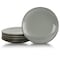 Elama Tahitian Sand 6-Piece Salad Plate Set, Light Grey EL-TAHITIANSAND - alternate 1